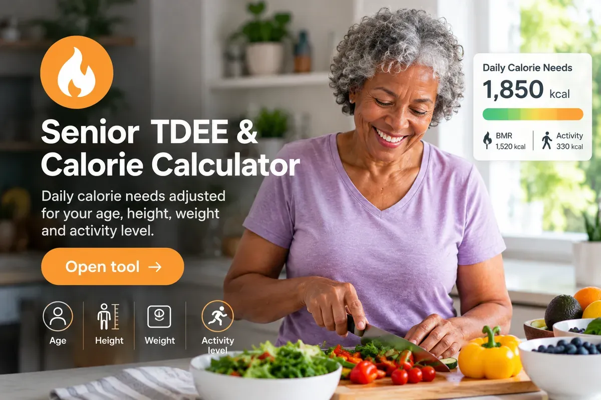 Senior TDEE & Calorie Calculator