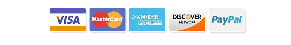 Accepted credit cards